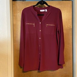 Susan Graver Liquid Knit Blouse